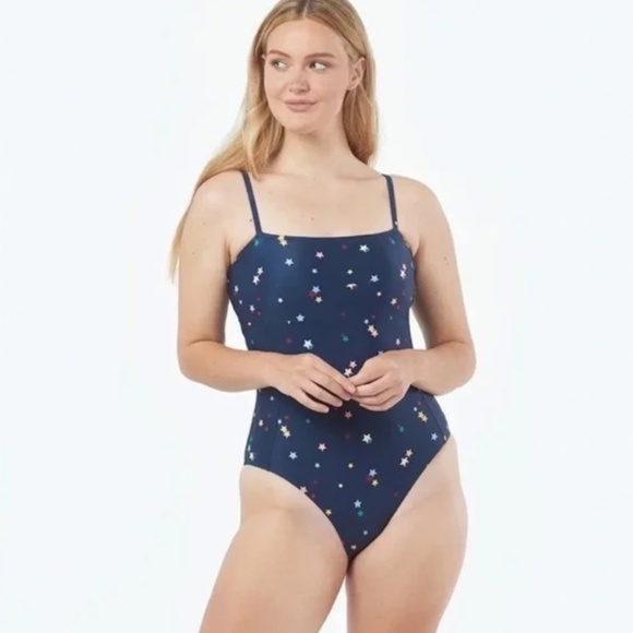 New! Summersalt x The Home Edit Oasis Scattered Stars One‎ Piece Suit - Picture 1 of 7